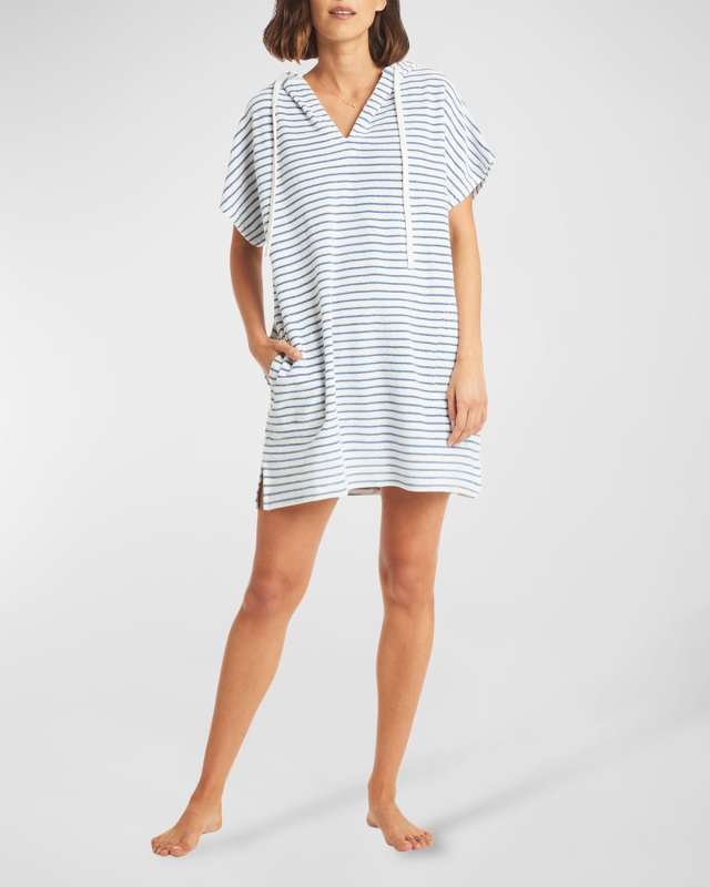 Surf Hooded Terry Coverup Poncho